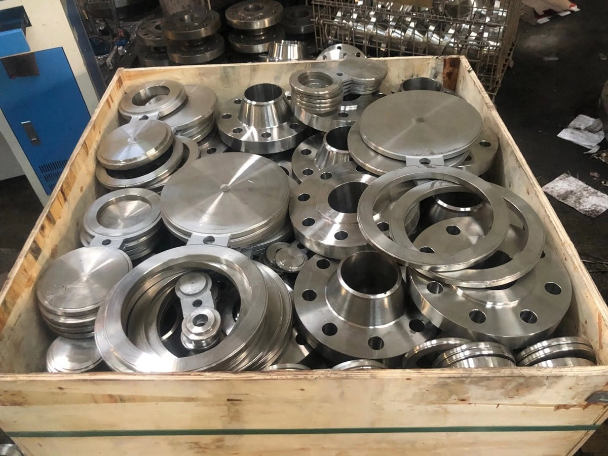 CNC machining floor at the SteelFlange Industries flange plant