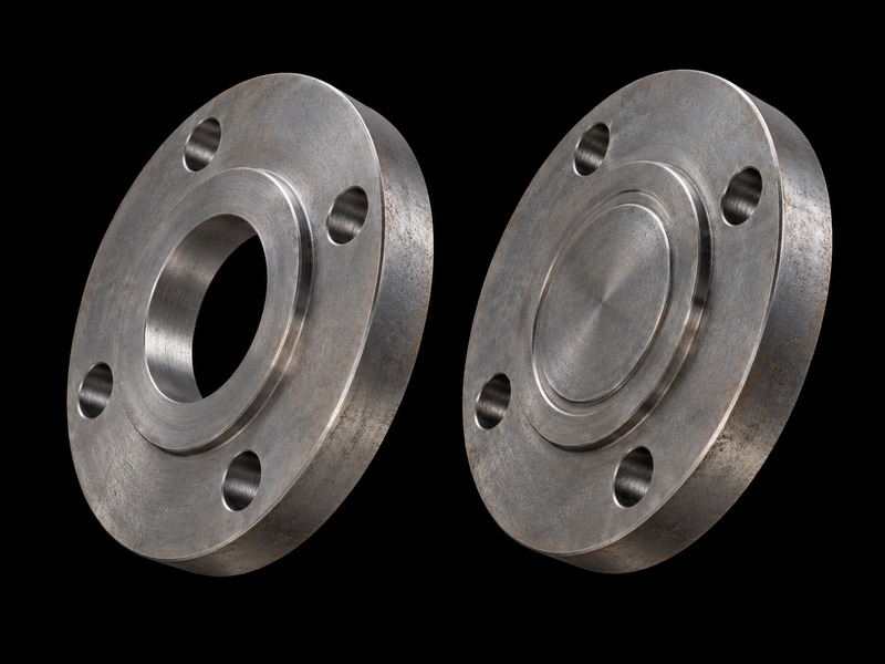 Groove and tongue flange facing detail