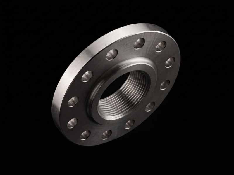 Threaded screwed flange with internal NPT thread